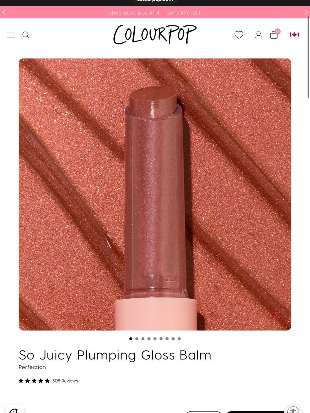 ColourPop So Juicy Plumping Gloss Balm — Perfection